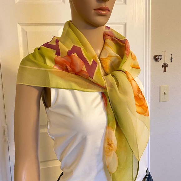 EUC CHANEL Silk Scarf - Picture 5 of 15